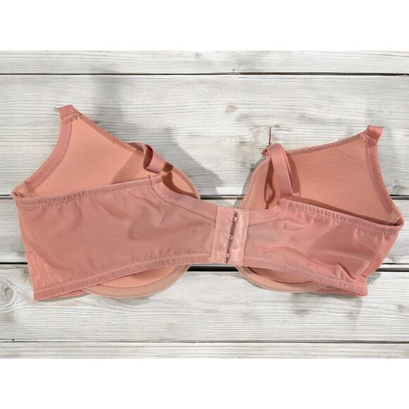 BUNDLE ONLY Marilyn Monroe Intimates Bra 38C 38 C Pink Lace Underwire Padded - Picture 2 of 5